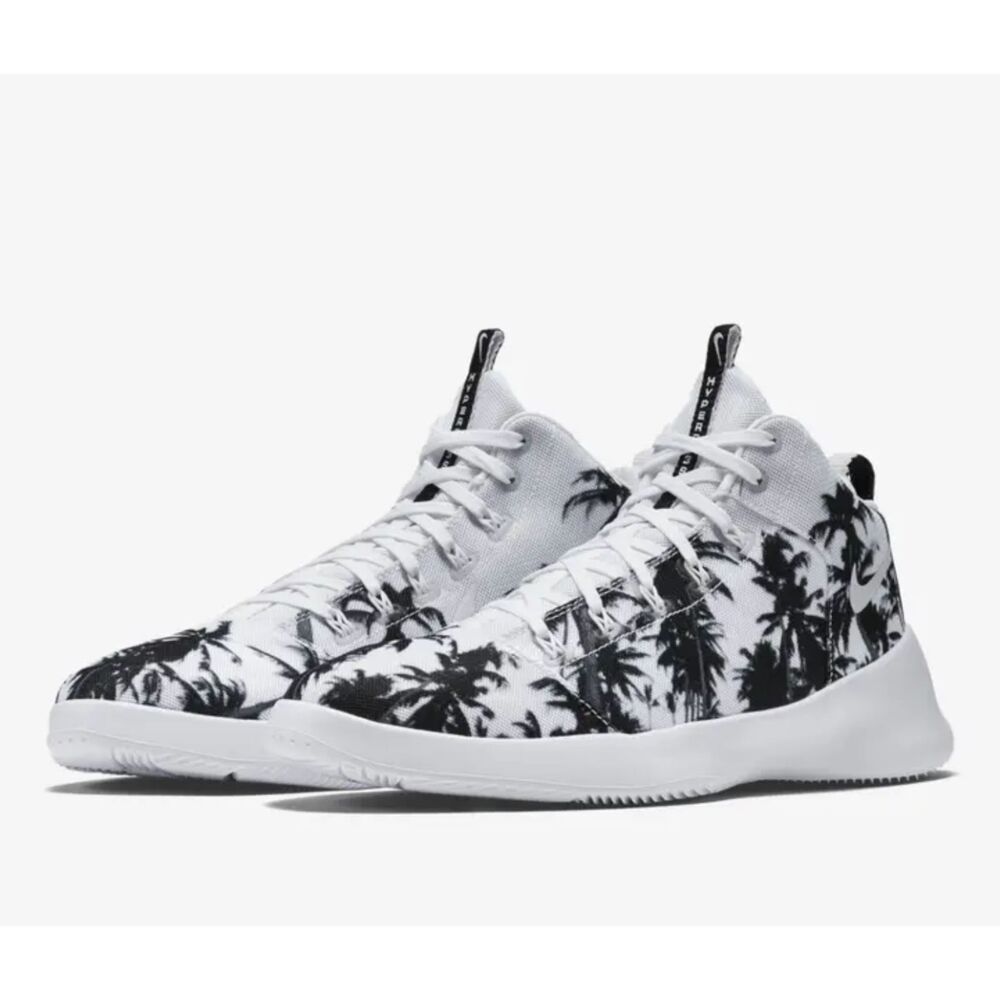 NIKE Hyperfr3sh Palm Sneakers White Black Sz 11